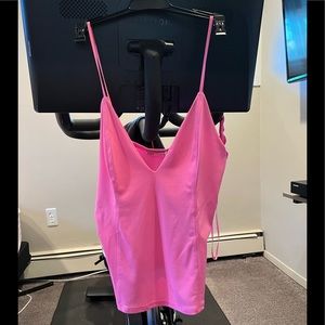 Zara pink spaghetti string tank top